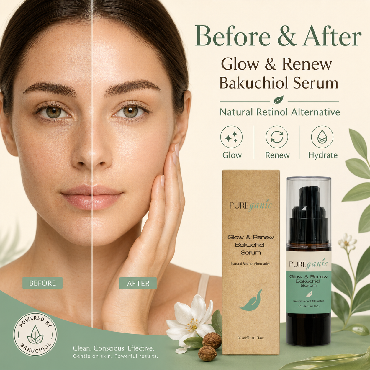 Glow & Renew Bakuchiol Serum - 30 ML